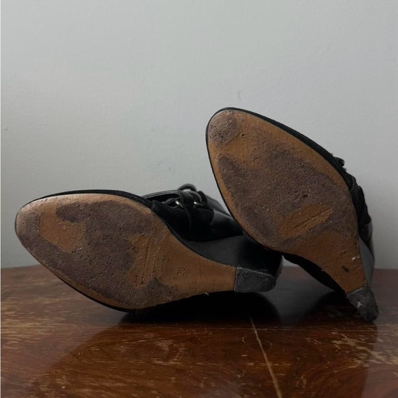 Rare Isabel Marant Scarlet Black Ponyhair wedge heels/boots - Picture 6 of 6
